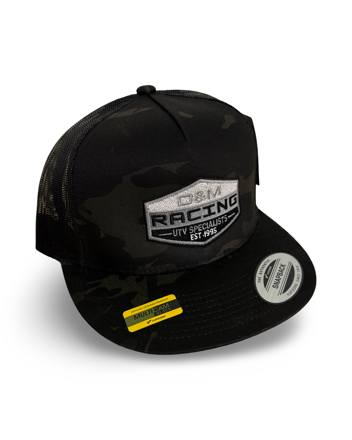 D&M "BLACK CAMO" HAT (AUTHENTIC SNAPBACK)