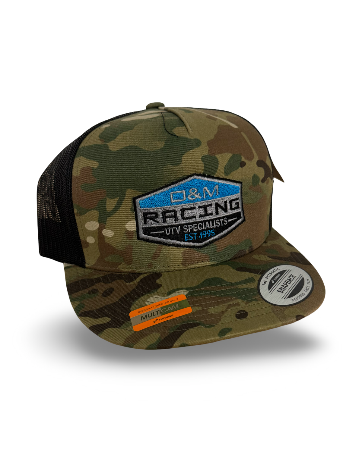 D&M “CAMO W BLUE LOGO” HAT (AUTHENTIC SNAPBACK)